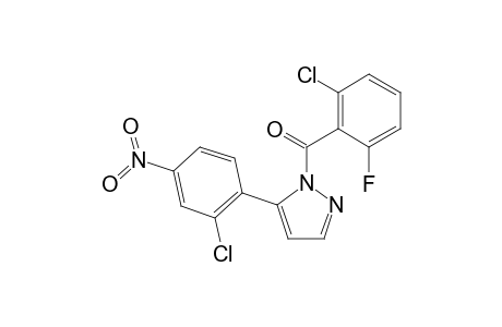 Methanone, (2-chloro-6-fluorophenyl)[5-(2-chloro-4-nitrophenyl)-1-pyrazolyl]-