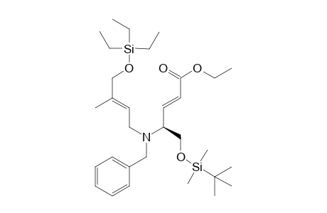 (2E,4S)-4-[N-BENZYL-N-[(E)-(3-METHYL-4-TRIETHYLSILYLOXY)-2-BUTENYL]-AMINO]-5-(TERT.-BUTYLDIMETHYLSILYLOXY)-2-PENTENOIC-ACID-ETHYLESTER