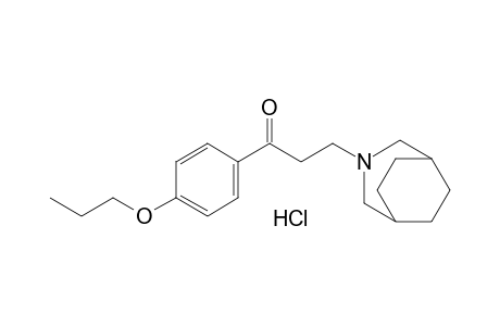 3-(3-azabicyclo[3.2.2]non-3-yl)-4'-propoxypropiophenone, hydrochloride