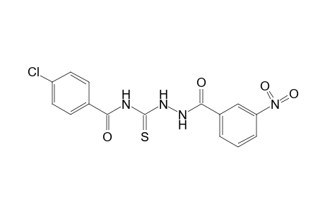 4-(p-chlorobenzoyl)-1-(m-nitrobenzoyl)-3-thiosemicarbazide