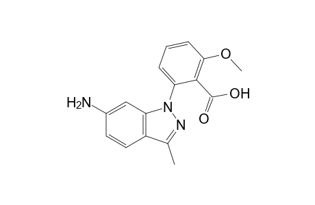 2-(6-amino-3-methyl-1-indazolyl)-6-methoxybenzoic acid