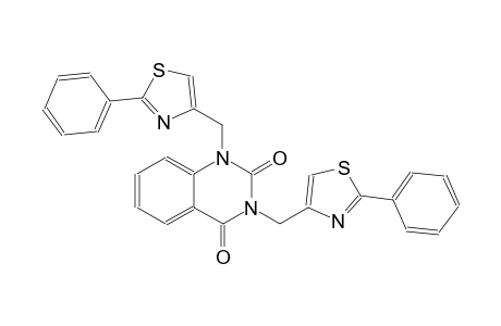 2,4(1H,3H)-quinazolinedione, 1,3-bis[(2-phenyl-4-thiazolyl)methyl]-