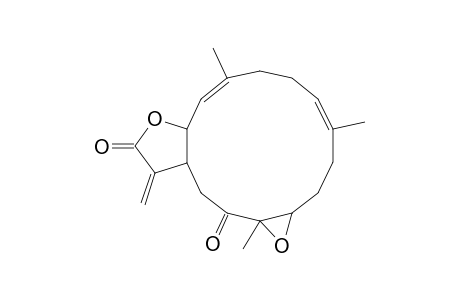 Oxireno[5,6]cyclotetradeca[1,2-b]furan-11,14(2H,12H)-dione, 1a,3,6,7,9a,12a,13,14a-octahydro-4,8,14a-trimethyl-12-methylene-