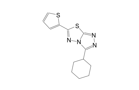 3-cyclohexyl-6-(2-thienyl)[1,2,4]triazolo[3,4-b][1,3,4]thiadiazole