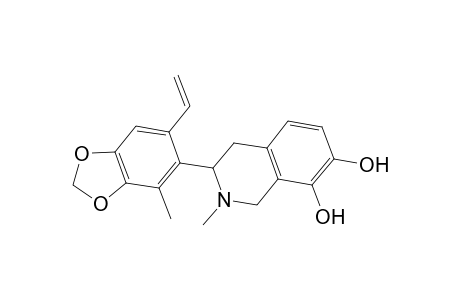 7,8-Isoquinolinediol, 3-(6-ethenyl-4-methyl-1,3-benzodioxol-5-yl)-1,2,3,4-tetrahydro-2-methyl-