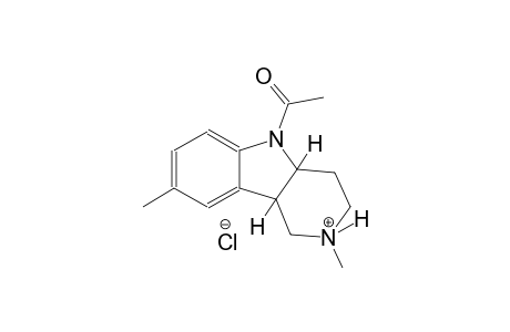 (4aR,9bR)-5-acetyl-2,8-dimethyl-2,3,4,4a,5,9b-hexahydro-1H-pyrido[4,3-b]indol-2-ium chloride