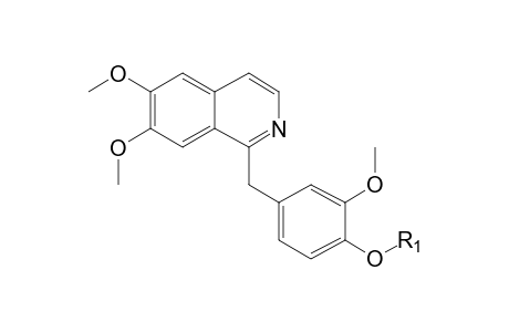 Papaverine-M (O-demethyl-glucuronide) isomer 2 MS2