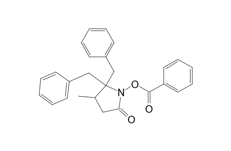 1-Benzoyloxy-5,5-dibenzyl-4-methyl-pyrrolidin-2-one