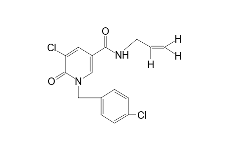 N-ALLYL-5-CHLORO-1-(p-CHLOROBENZYL)-1,6-DIHYDRO-6-OXONICOTINAMIDE