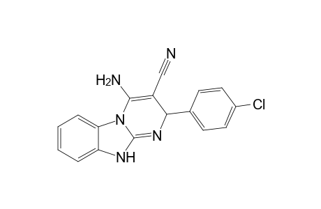 4-AMINO-2-(4-CHLOROPHENYL)-1,2-DIHYDROPYRIMIDO-[1,2-A]-BENZIMIDAZOLE-3-CARBONITRILE