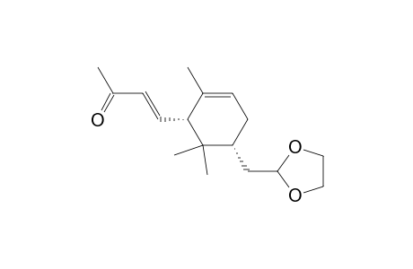 3-Buten-2-one, 4-[5-(1,3-dioxolan-2-ylmethyl)-2,6,6-trimethyl-2-cyclohexen-1-yl]-, [1R-[1.alpha.(E),5.alpha.]]-
