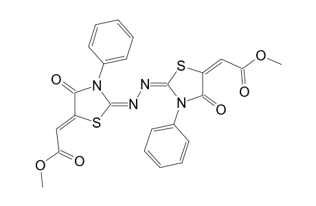 Dimethyl (2Z,2'Z)-2,2'-[(2E,2'E)-2,2-(hydrazine-1,2-diylidene)bis(4-oxo-3-phenylthiazolidine-5,2-diylidene)]diacetate