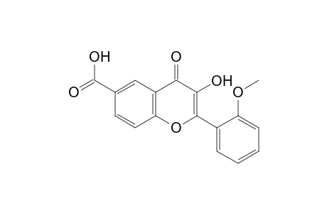 3-hydroxy-2-(o-methoxyphenyl)-4-oxo-4H-1-benzopyran-6-carboxylic acid