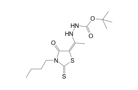 tert-Butyl 2-[(1E)-1-(3-butyl-4-oxo-2-thioxo-1,3-thiazolidin-5-ylidene)ethyl]hydrazinecarboxylate