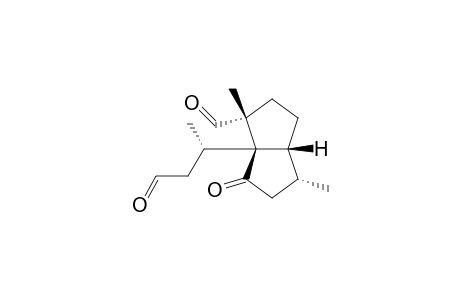 rel-(1R,2R,5R,6R,1'S)-1-(2-formyl-1-methylethyl)-2,6-dimethyl-8-oxobicyclo[3.3.0]octane-2-carboxaldehyde
