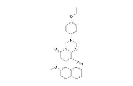 2H,6H-pyrido[2,1-b][1,3,5]thiadiazine-9-carbonitrile, 3-(4-ethoxyphenyl)-3,4,7,8-tetrahydro-8-(2-methoxy-1-naphthalenyl)-6-oxo-