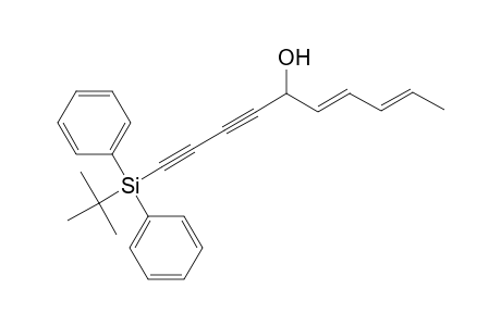 (6E,8E)-1-[tert-butyl(diphenyl)silyl]-5-deca-6,8-dien-1,3-diynol