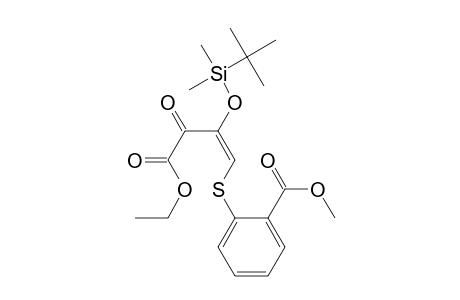 Benzoic acid, 2-[[2-[[(1,1-dimethylethyl)dimethylsilyl]oxy]-4-ethoxy-3,4-dioxo-1-butenyl]thio]-, methyl ester