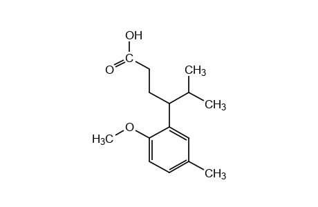 4-(6-methoxy-m-tolyl)-5-methylhexanoic acid