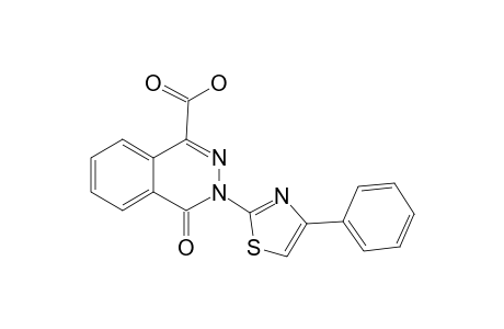 4-oxo-3-(4-Phenyl-1,3-thiazol-2-yl)phthalazine-1-carboxylic acid