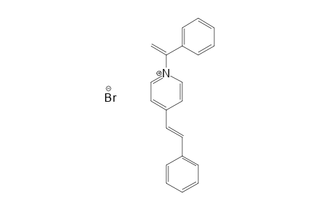 4-(2-Phenyl-1-ethenyl)-1-(1-phenylvinyl)pyridinium bromide