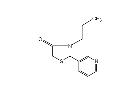 3-propyl-2-(3-pyridyl)-4-thiazolidinone