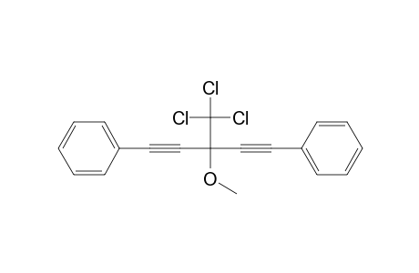 Benzene, 1,1'-[3-methoxy-3-(trichloromethyl)-1,4-pentadiyne-1,5-diyl]bis-