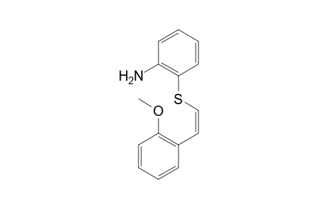 (Z)-2-(2-Methoxystyrylthio)aniline