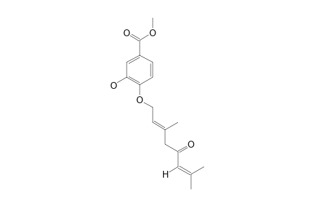 METHYL-4-[((2E)-3,7-DIMETHYL-5-OXO-2,6-OCTADIENYL)-OXY]-3-METHOXYBENZOATE