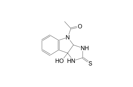 1-(8b-hydroxy-2-sulfanylidene-3,3a-dihydro-1H-imidazo[5,4-b]indol-4-yl)ethanone