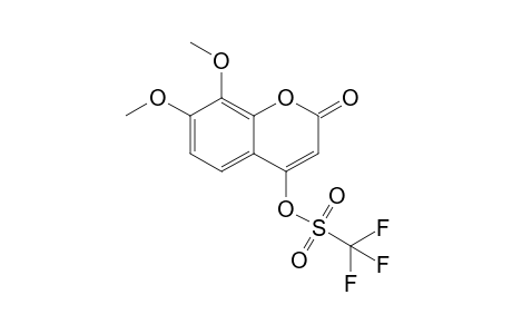 7,8-DIMETHOXY-4-TRIFLUOROMETHYLSULFONYLOXY-2H-1-BENZOPYRAN-2-ONE