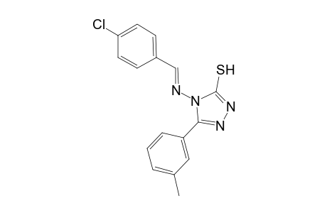 4-{[(E)-(4-chlorophenyl)methylidene]amino}-5-(3-methylphenyl)-4H-1,2,4-triazole-3-thiol