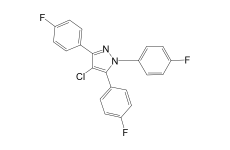 4-chloro-1,3,5-tris(4-fluorophenyl)-1H-pyrazole