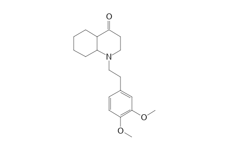 4(1H)-quinolinone, 1-[2-(3,4-dimethoxyphenyl)ethyl]octahydro-