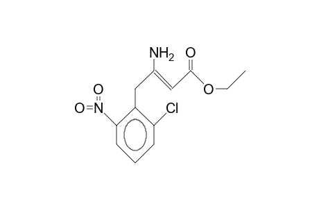 3-Amino-4-(2-chloro-6-nitrophenyl)-crotonic acid, ethyl ester