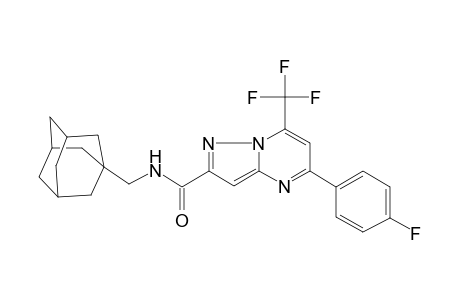 N-(1-adamantylmethyl)-5-(4-fluorophenyl)-7-(trifluoromethyl)pyrazolo[1,5-a]pyrimidine-2-carboxamide