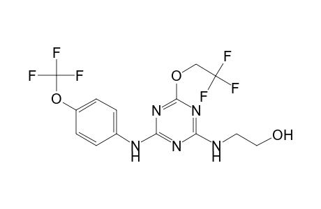 ethanol, 2-[[4-(2,2,2-trifluoroethoxy)-6-[[4-(trifluoromethoxy)phenyl]amino]-1,3,5-triazin-2-yl]amino]-