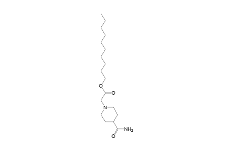 4-carbamoyl-1-piperidineacetic acid, decyl ester