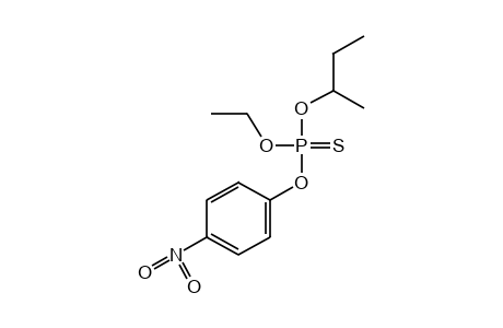 phosphorothioic acid, O-sec-butyl O-ethyl O-p-nitrophenyl ester