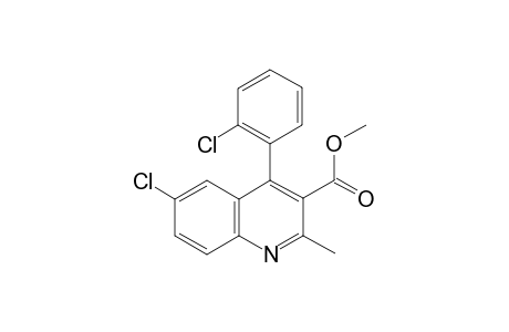 methyl 6-chloro-4-(2-chlorophenyl)-2-methyl-quinoline-3-carboxylate