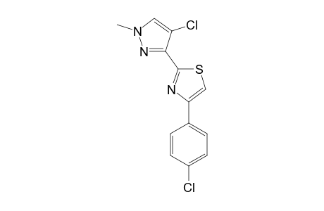 2-(4-chloro-1-methylpyrazol-3-yl)-4-(p-chlorophenyl)thiazole