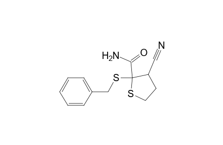 2-Thiophenecarboxamide, 3-cyanotetrahydro-2-[(phenylmethyl)thio]-, cis-
