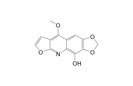 1,3-Dioxolo[4,5-g]furo[2,3-b]quinolin-4-ol, 9-methoxy-