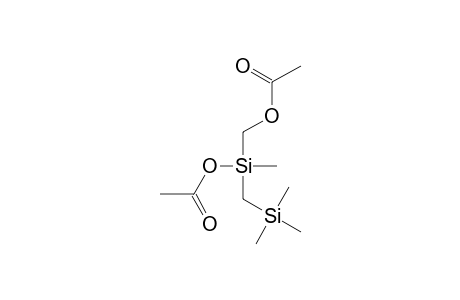 Acetoxy(acetoxymethyl)methyl[(trimethylsilyl)methyl]silane