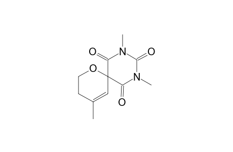 (1,3-Dimethyl-2,4,6-trioxohexahydropyrimidine)-5-spiro-2'-(4'-methyl-3',6'-dihydro-2'H-pyran)