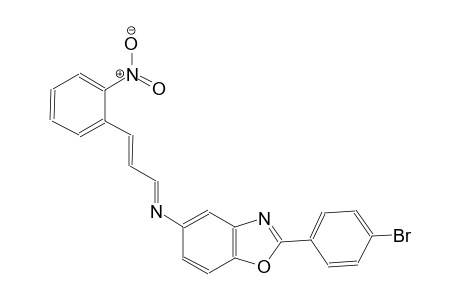 2-(4-bromophenyl)-N-[(E,2E)-3-(2-nitrophenyl)-2-propenylidene]-1,3-benzoxazol-5-amine