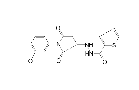 N'-[1-(3-methoxyphenyl)-2,5-dioxo-3-pyrrolidinyl]-2-thiophenecarbohydrazide