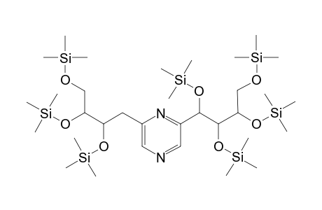 2-(1,2,3,4-Tetrakis[(trimethylsilyl)oxy]butyl)-6-(2,3,4-tris[(trimethylsilyl)oxy]butyl)pyrazine
