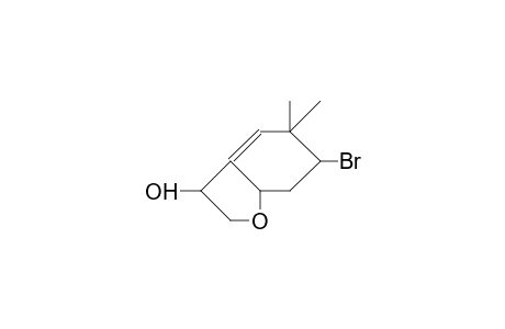 6(S*)-Bromo-1,4(R*)-oxido-3(8)(E)-ochtoden-2(R*)-ol