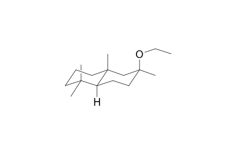 (+-)-6.alpha.-ethoxy-1,2,3,4,4a,5,6,7,8,8a.alpha.-decahydro-1,1,4a.beta.,6.beta.-tetramethylnaphthalene